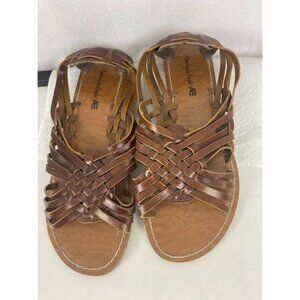 American Eagle Brown Woven Fisherman Style Sandals Women's‎ 8.5